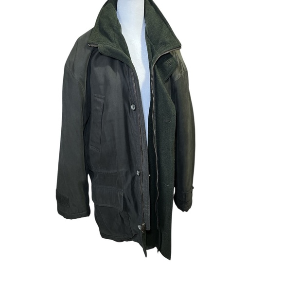 Brooks Brothers Barn Field Chore Coat Full Zip Outdoor Quilted Lining Dark Green - Picture 1 of 13